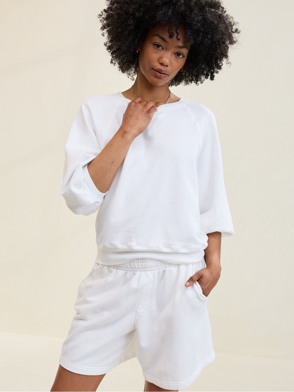 Aerie Femme Sweatshirt in White
